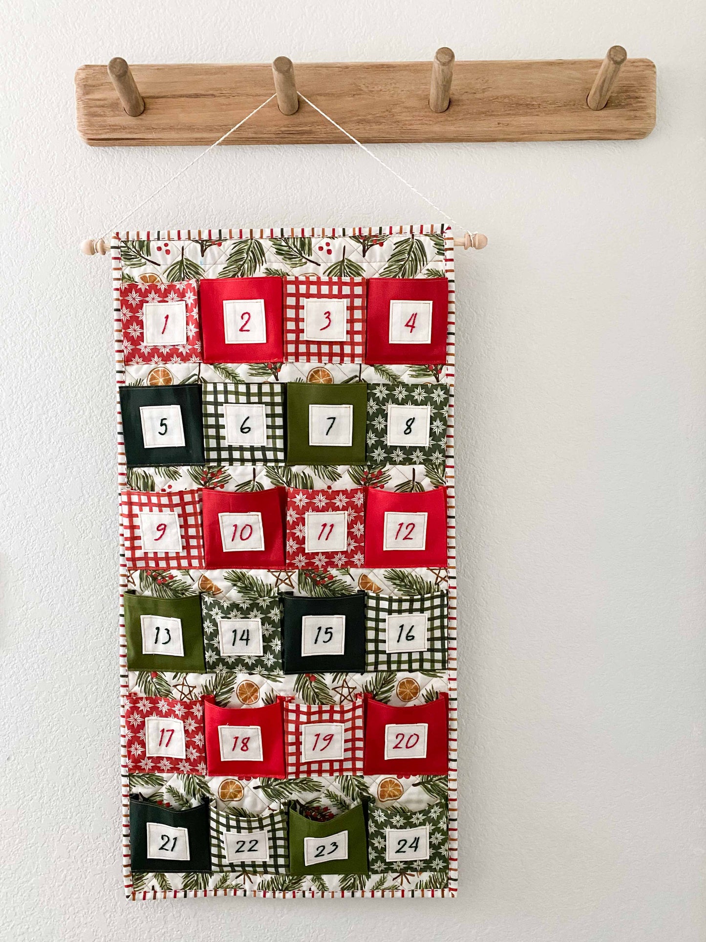 Deck the Halls | Quilted Advent Calendar Pattern