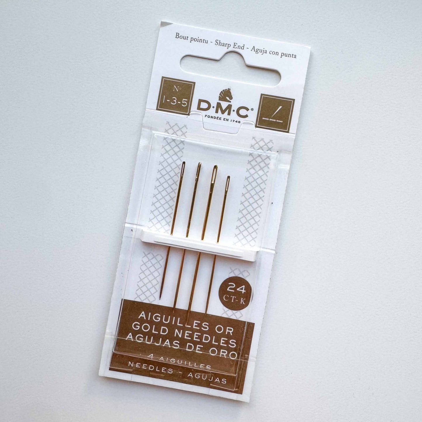 DMC Gold Embroidery Needles | 1-3-5