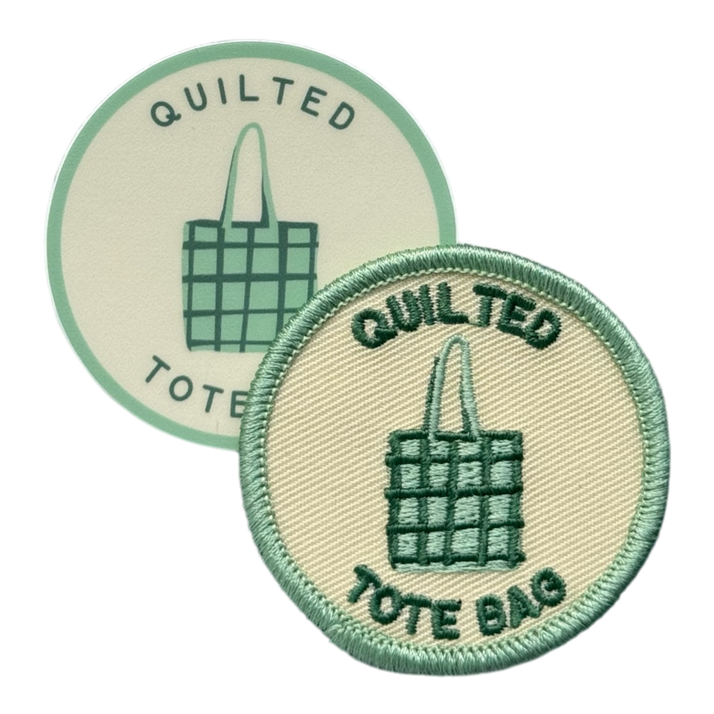 Quilted Tote Bag Badge