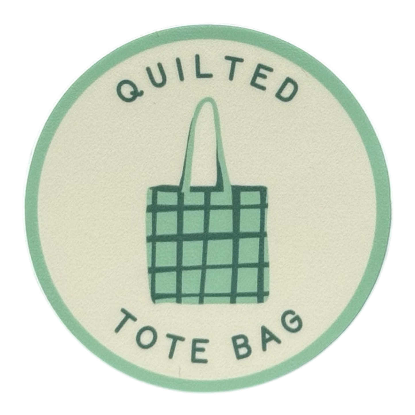 Quilted Tote Bag Badge