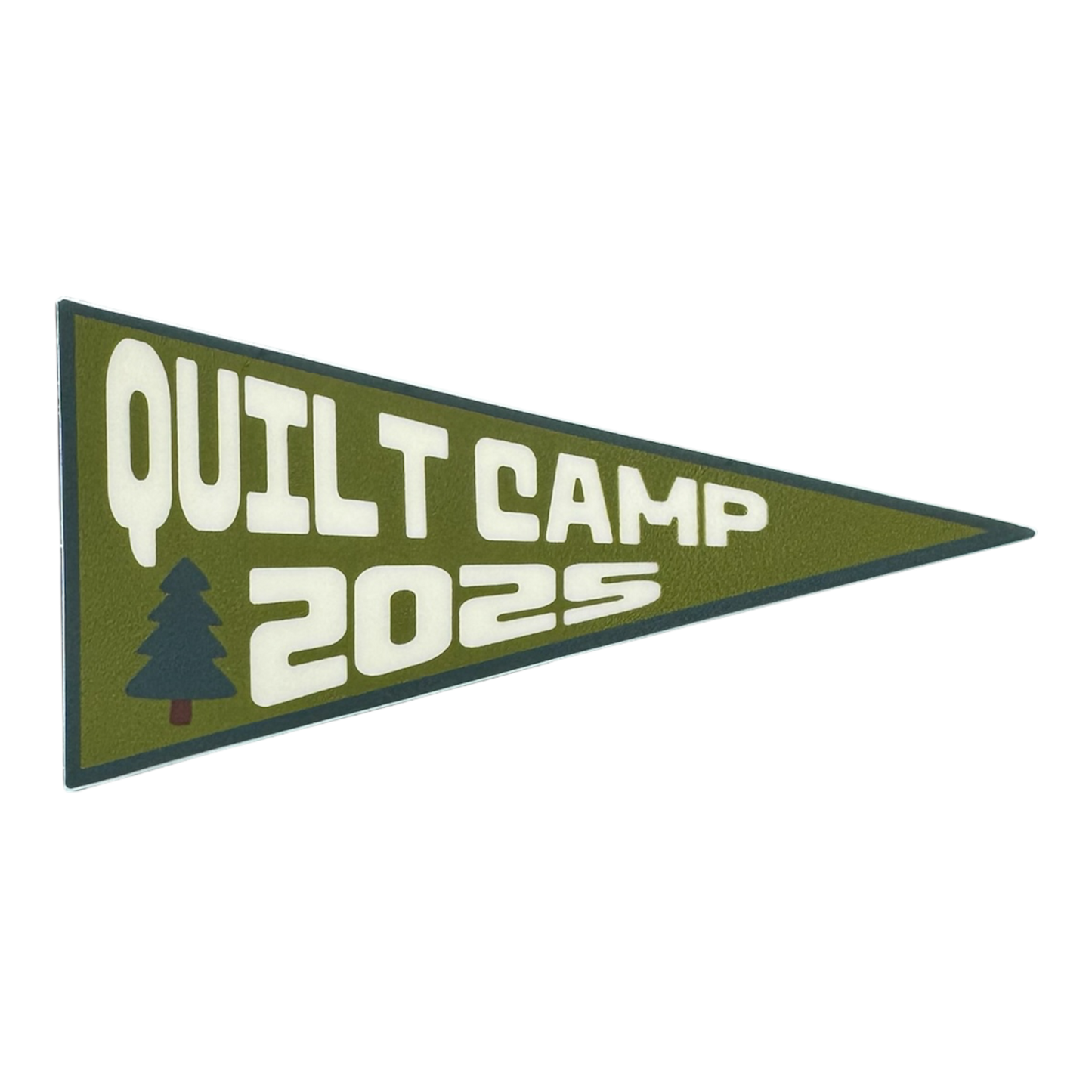 Quilt Camp 2025 Pennant Sticker