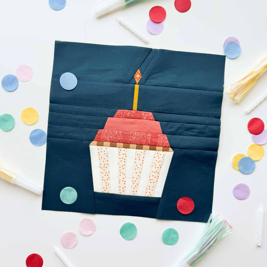 Campfire Cupcake | PDF Quilt Block Pattern
