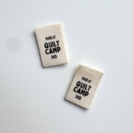 "Made at Quilt Camp 2025" MICRO Labels