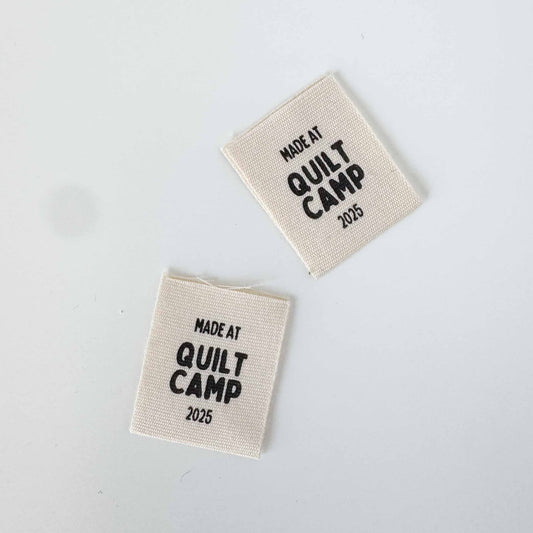 "Made at Quilt Camp 2025" Labels
