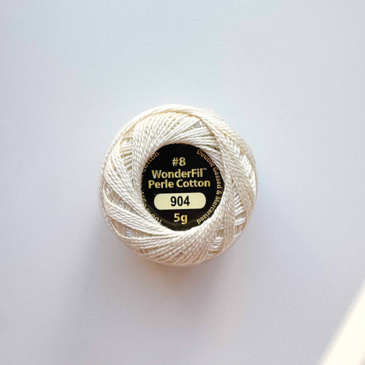 Wonderfil Perle Cotton #8 | Cream
