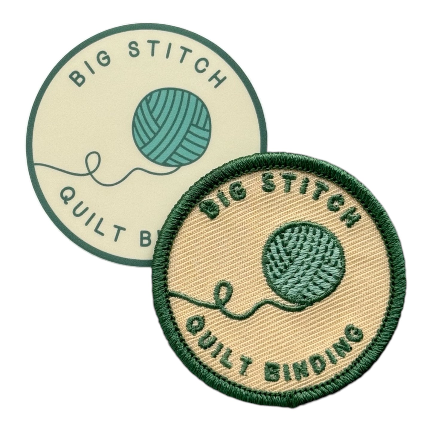 Big Stitch Quilt Binding Badge