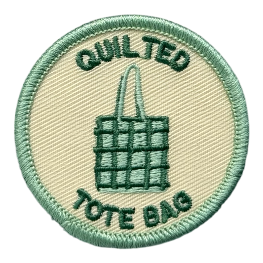 Quilted Tote Bag Badge