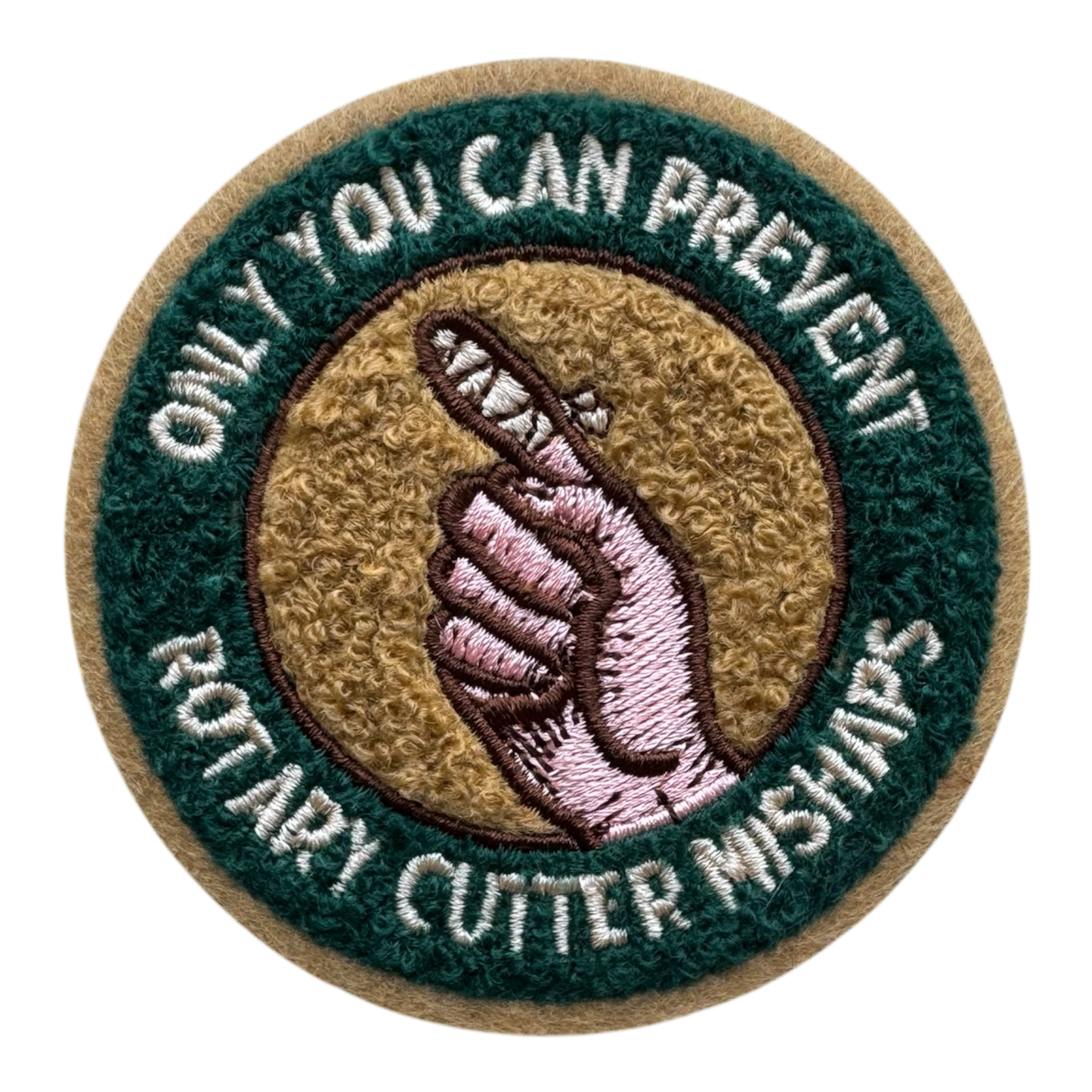 Only You Can Prevent Rotary Cutter Mishaps Patch