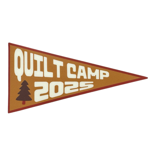 Quilt Camp 2025 Pennant Sticker
