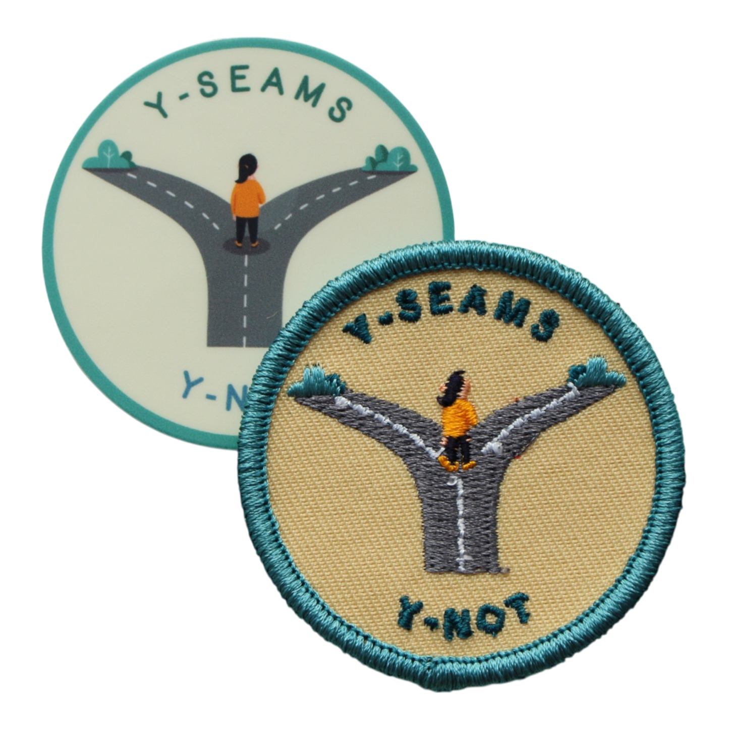 Y-Seams Y-Not Badge