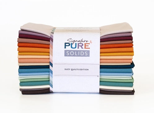 Pure Solids Fat Quarter Bundle By Suzy Quilts for Art Gallery Fabrics